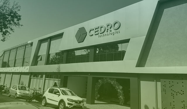 Fachada do escritório da CEDRO Tecnologias