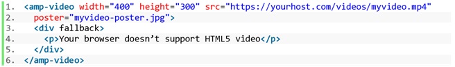 Código fonte em HTML AMP