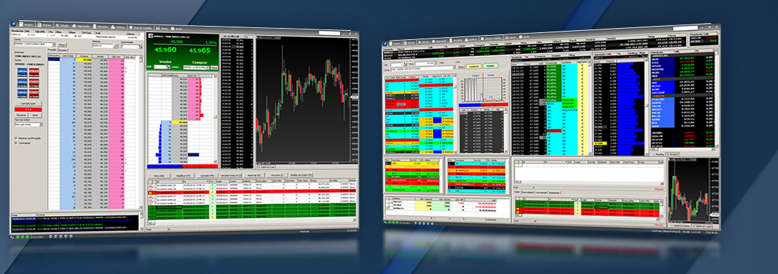 Telas de exibição de dados Fast Trade