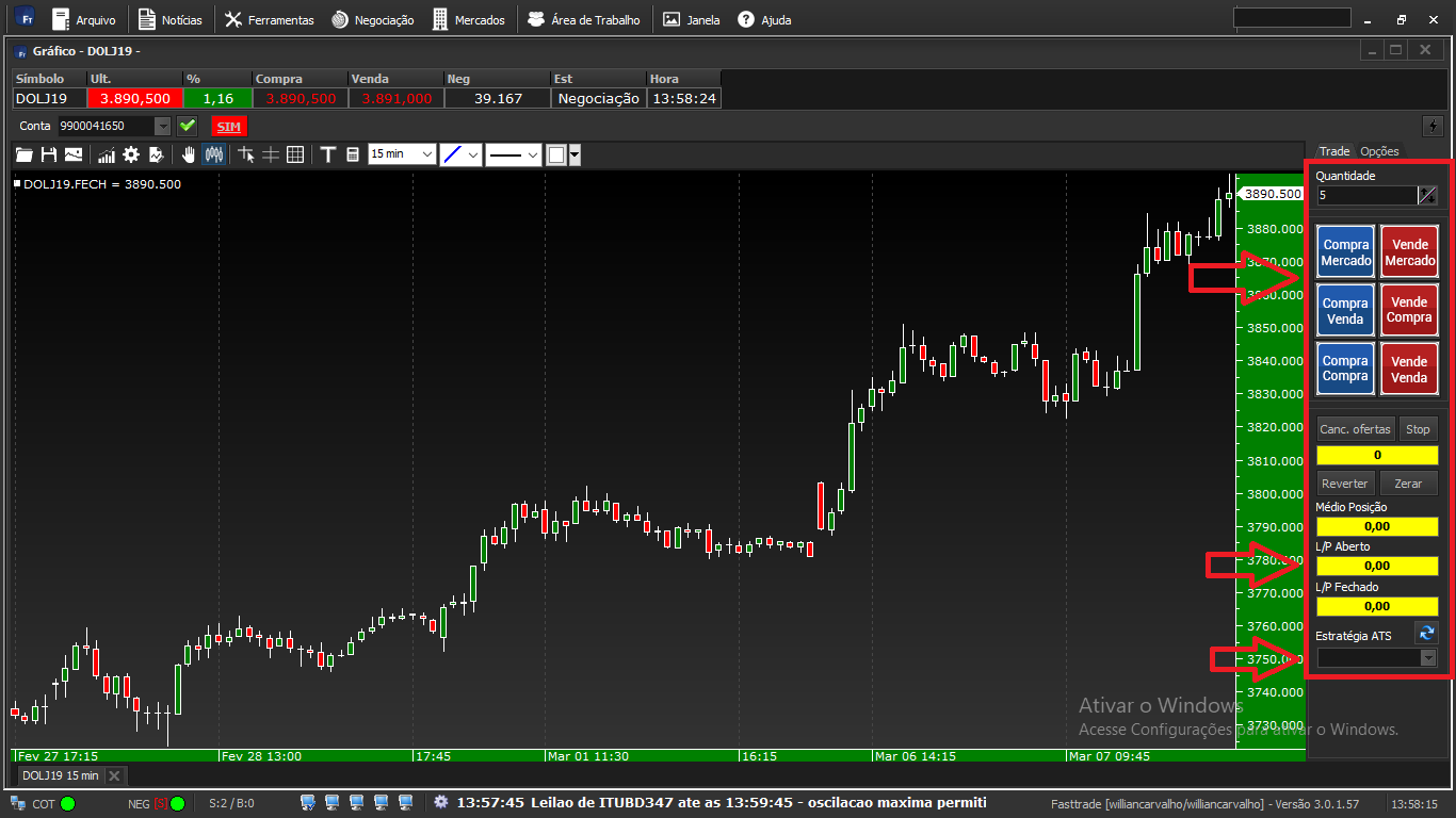 Como operar no Gráfico pelo Simulador Fast Trade - 12