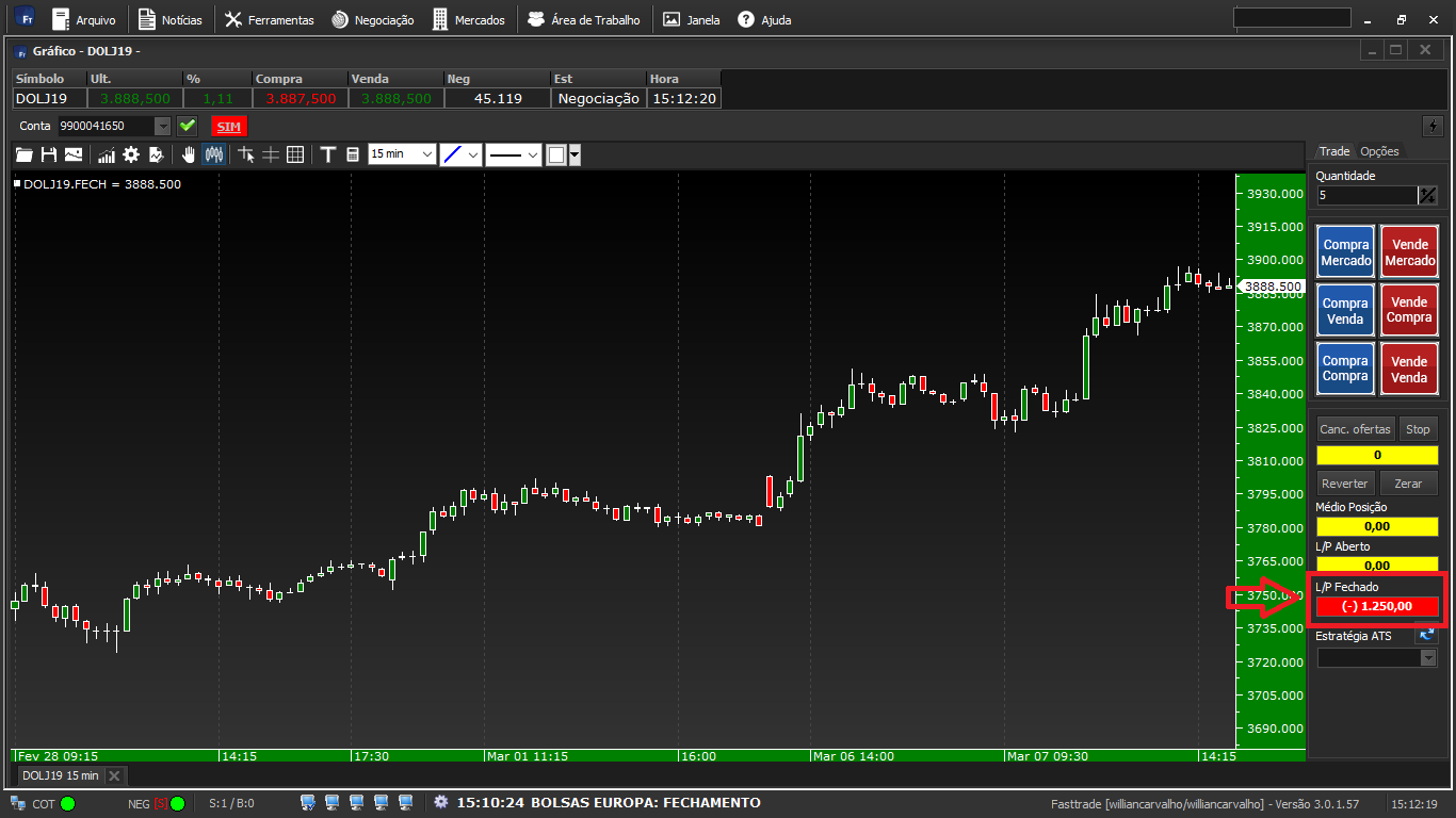 Como operar no Gráfico pelo Simulador Fast Trade - 16