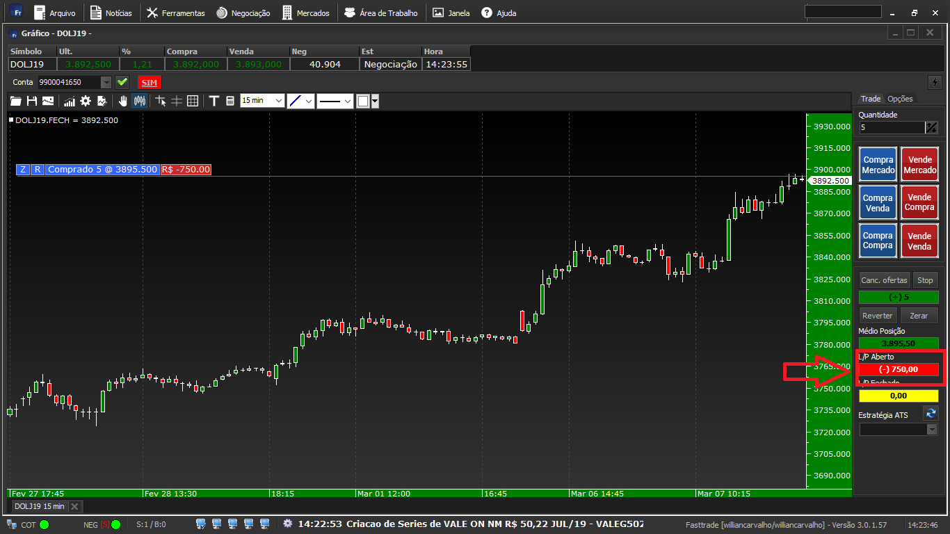 Como operar no Gráfico pelo Simulador Fast Trade - 14