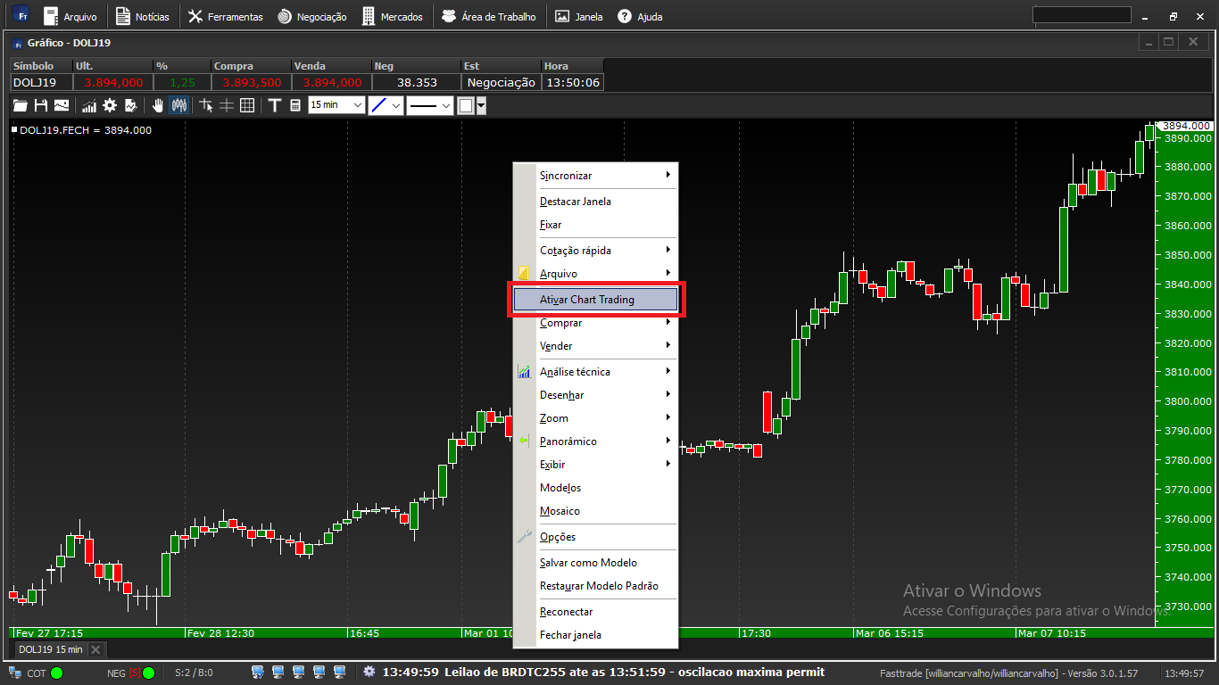 Como operar no Gráfico pelo Simulador Fast Trade - 8