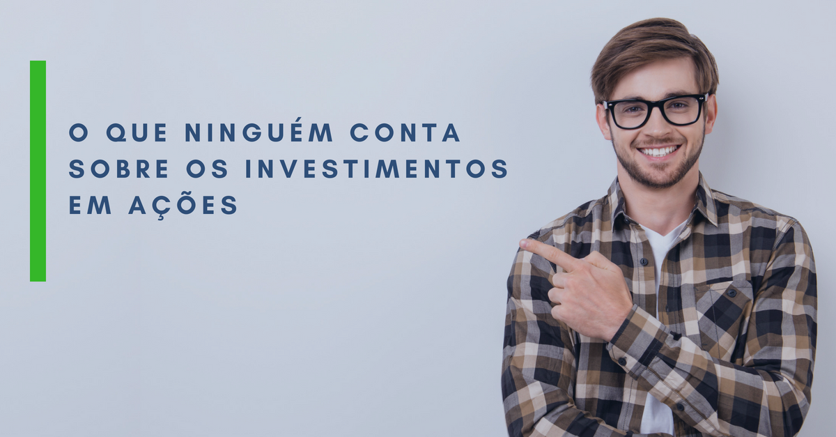 Pessoa sorrindo ilustrando artigo sobre investimento em ações